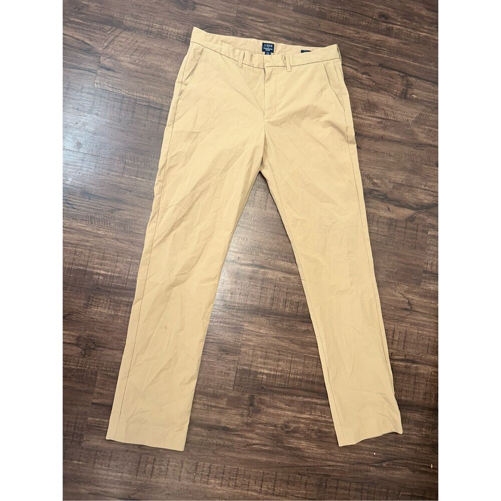 J. Crew Thompson Flex Tapered Khaki Chino Pants, Sz 32 x 32